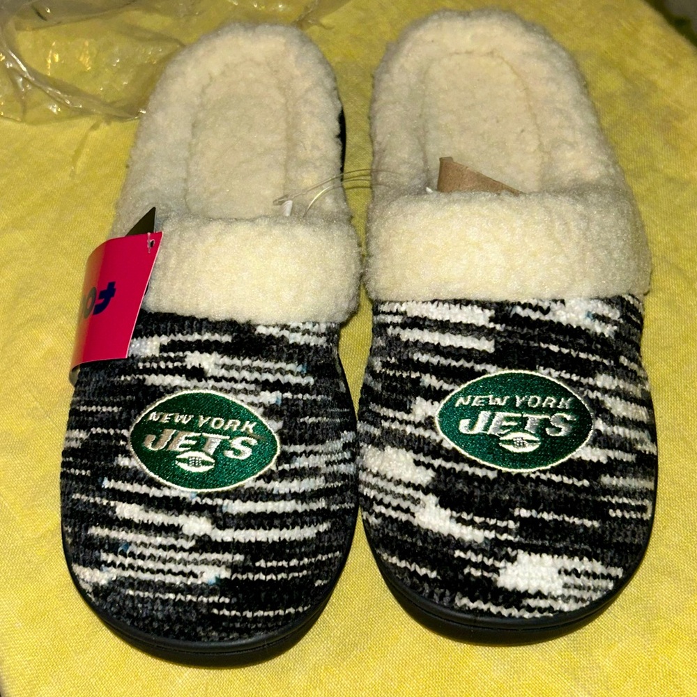 Foco New York Jets Peak Slide Slippers L(9-10)